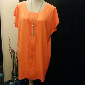 LOVERICH ORANGE MEDI DRESS Sz-M
